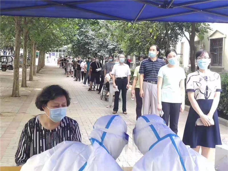 学院顺利完成第三轮核酸检测