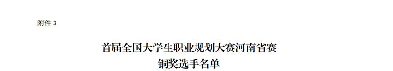 喜报！我院学子在首届全国大学生职业规划大赛河南省赛中荣获佳绩